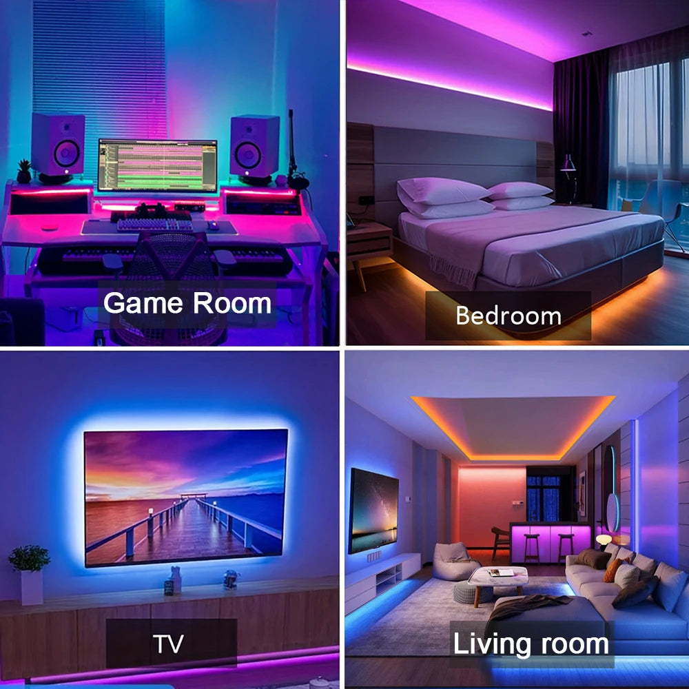 Voltify RGB LED Strip Lights with App & Remote Control — 0.5m to 30m