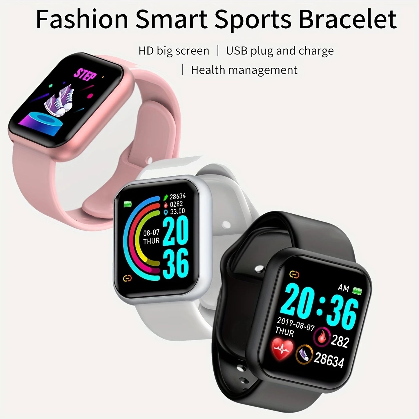 Voltify Smart Fitness Watch | Heart Rate, Sleep & Activity Tracker