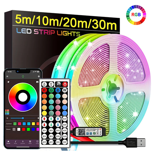 Voltify RGB LED Strip Lights with App & Remote Control — 0.5m to 30m