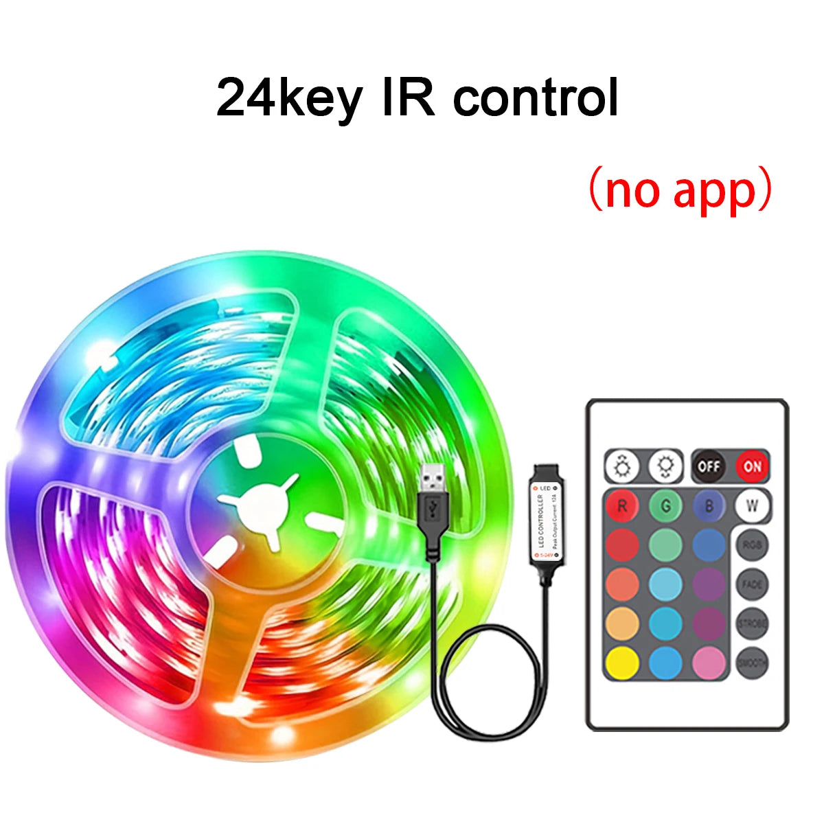 Voltify RGB LED Strip Lights with App & Remote Control — 0.5m to 30m