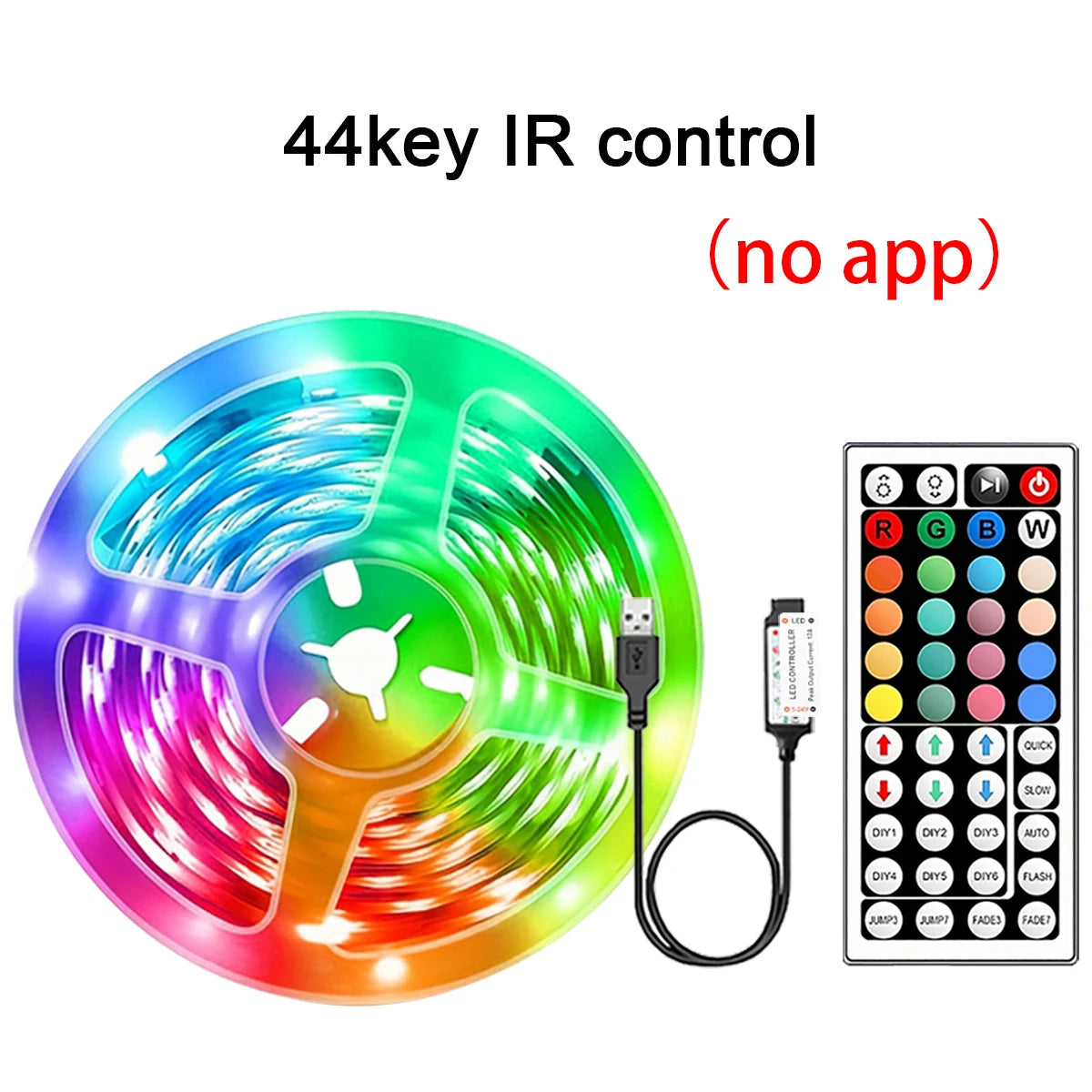 Voltify RGB LED Strip Lights with App & Remote Control — 0.5m to 30m